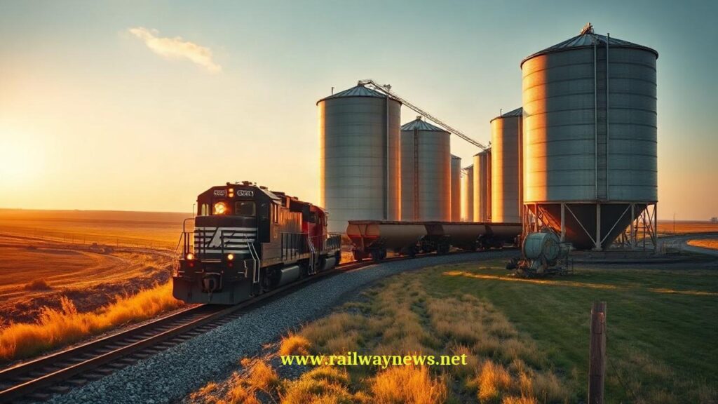 CN Launches 115-Car Grain Unit Train in Lis Illinois