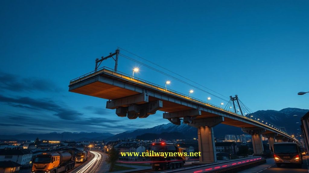 ÖBB Replaces Innsbruck Bridge: 1,400-Ton Move Complete